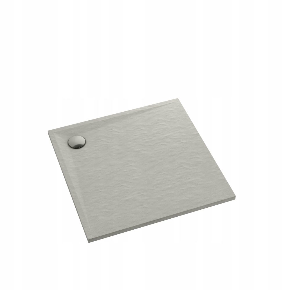 Kompozitní sprchová vanička Libra Cement Stone 80 x 80 cm, čtvercová, bez okrajů