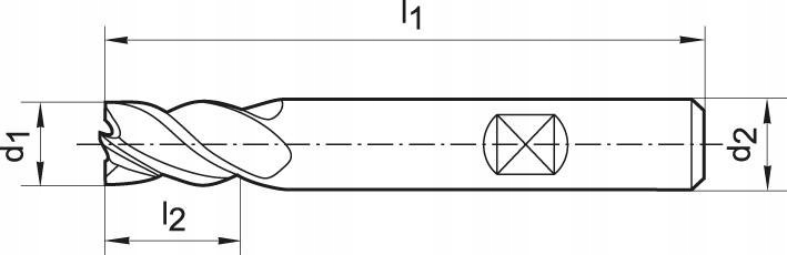 Rozwiert.HNC WN VHM TiALNtyp UNI,do otw.nieprzel. Zastosowanie do metalu