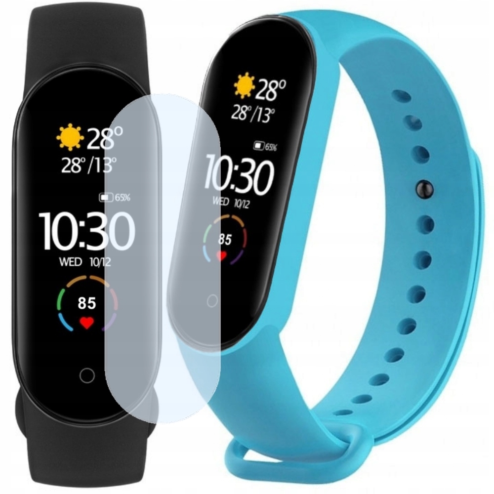 

Xiaomi MI Band 5 Opaska Kolorowy Pasek Folia