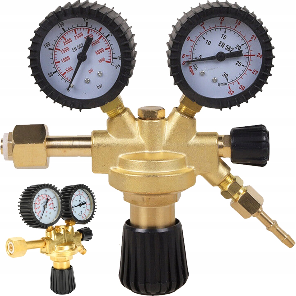 Reduktor Lahví ARGON/CO2 Oxid 0-315 Bar Se Dvěma Manometry