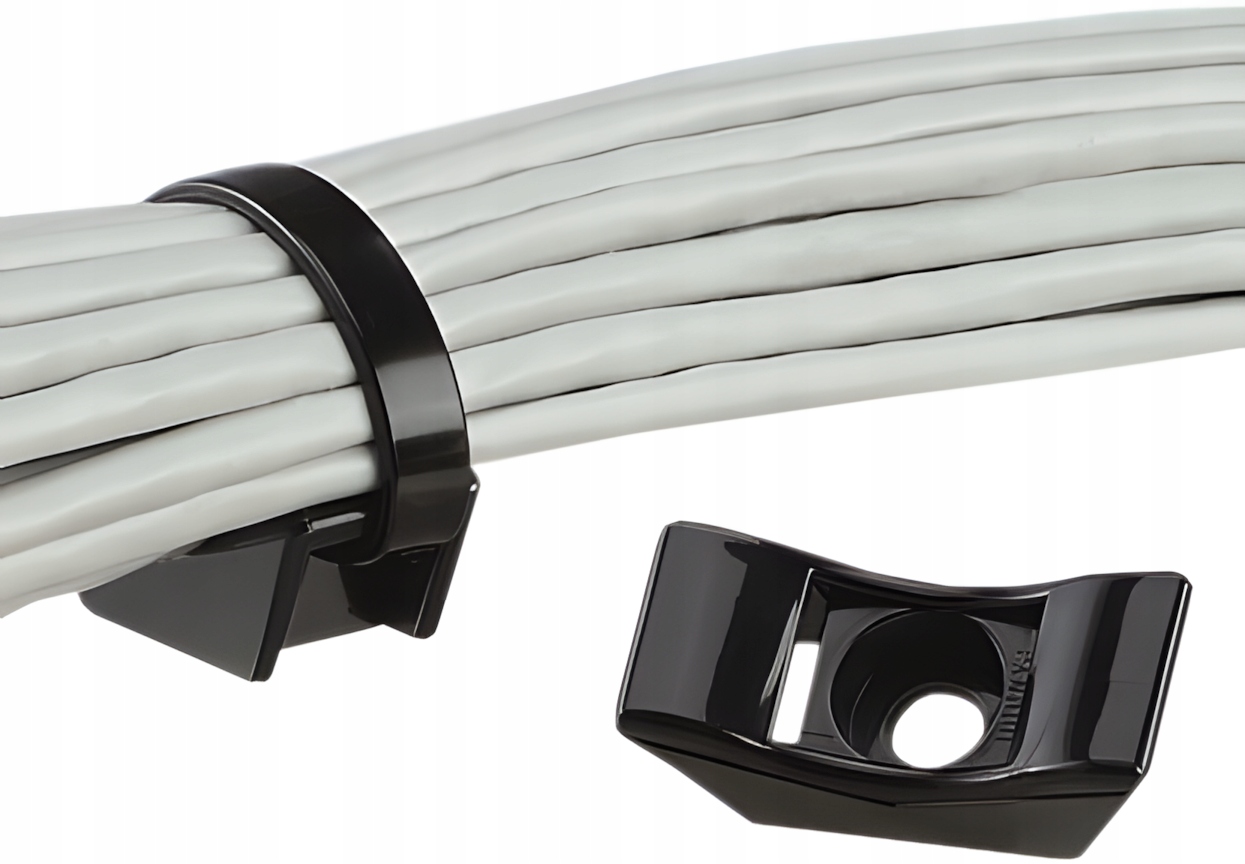 Panduit Šroubovací Držák Na Kabelovou Pásku 12.7 mm Černý M6 100 Ks P66