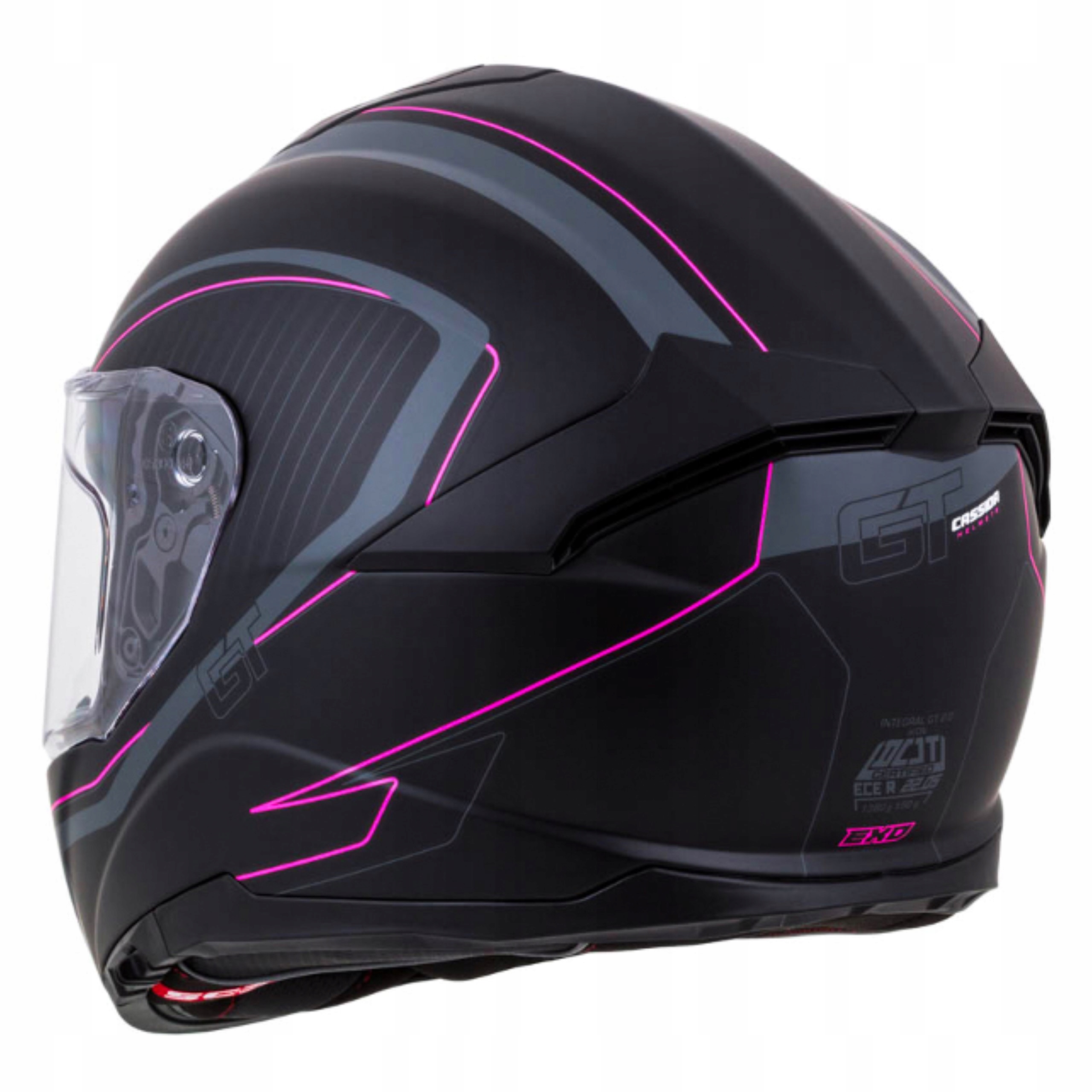 CASSIDA KASK MOTOCYKLOWY GT2 Z WŁÓKNA + PINLOCK S Rozmiar S