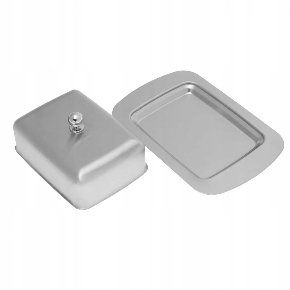 MASELNICZKA STALOWA INOX MASELNICA POJEMNIK NA MASŁO ZE STALI KINGHOFF Linia inna