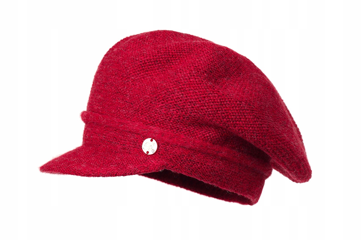 Kaszkiet damski DAFNE Czerwony Polski