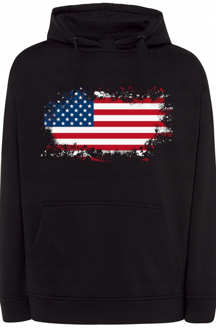 Vlajka Usa Pánská Mikina s potiskem Kapuce vel. S