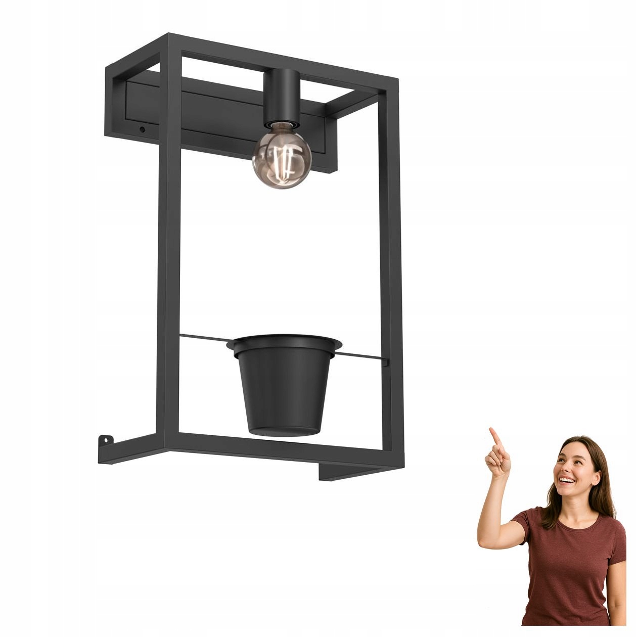 Nástenná lampa s kvetináčom Flores 5369 Luminex