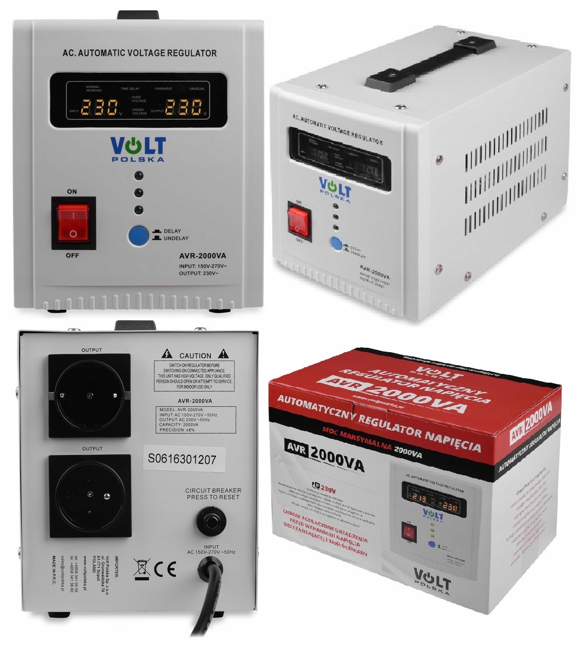

Stabilizator Napięcia Prądu Avr 2000W Do Agregatu