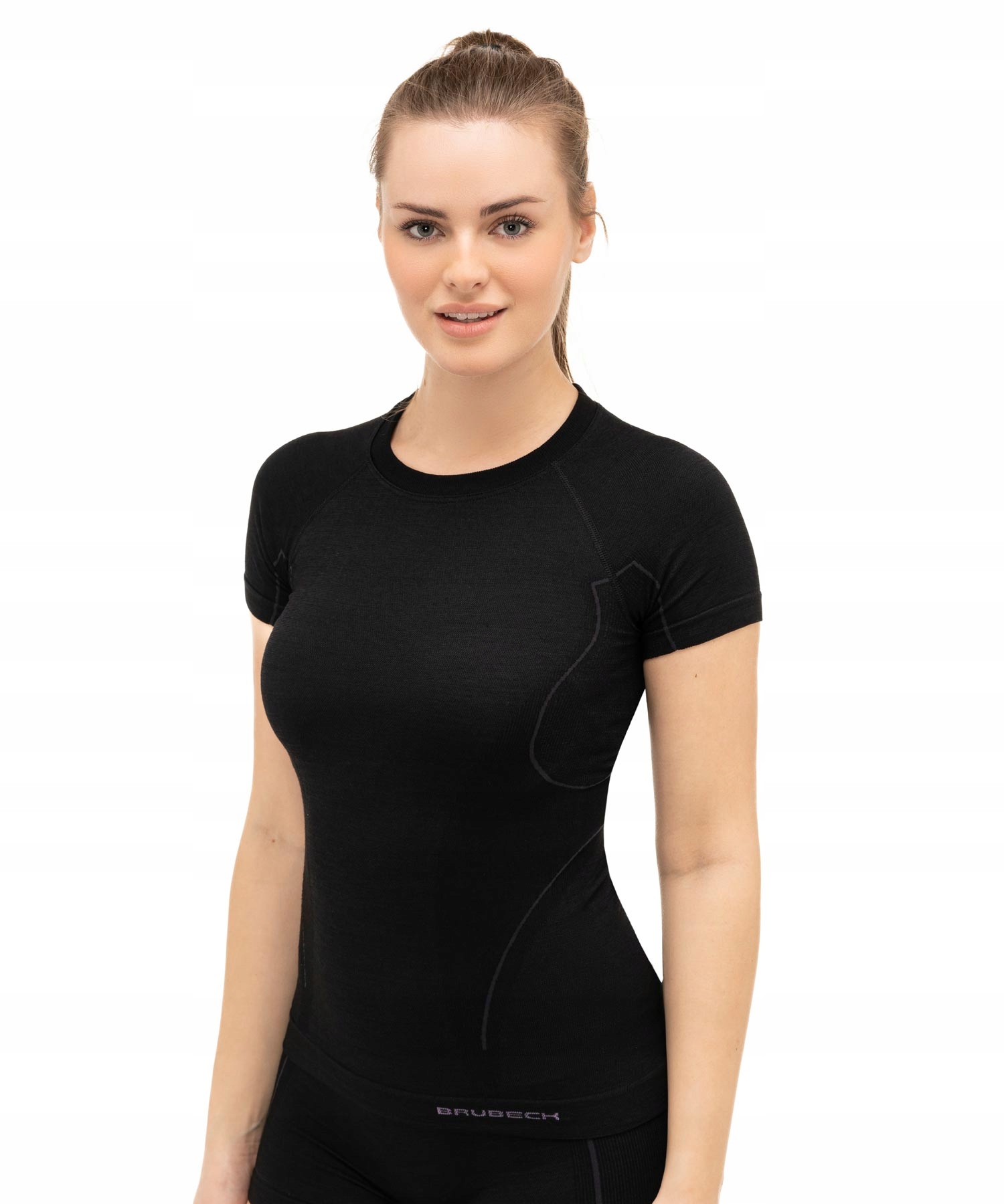 BRUBECK KOSZULKA TERMOAKTYWNA DAMSKA ODDYCHAJĄCA TREKKING WEŁNA XL Kolekcja MERINO WOOL