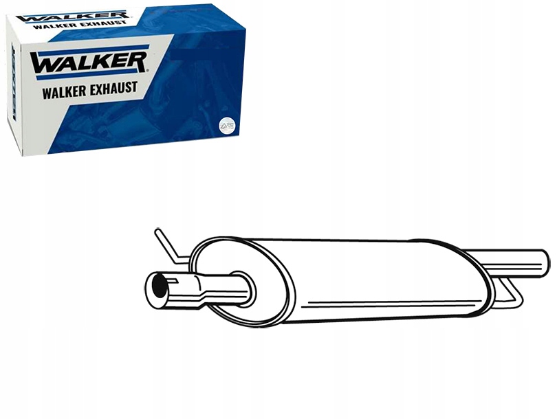 Walker 23197 Tłumik przedni Producent części Walker