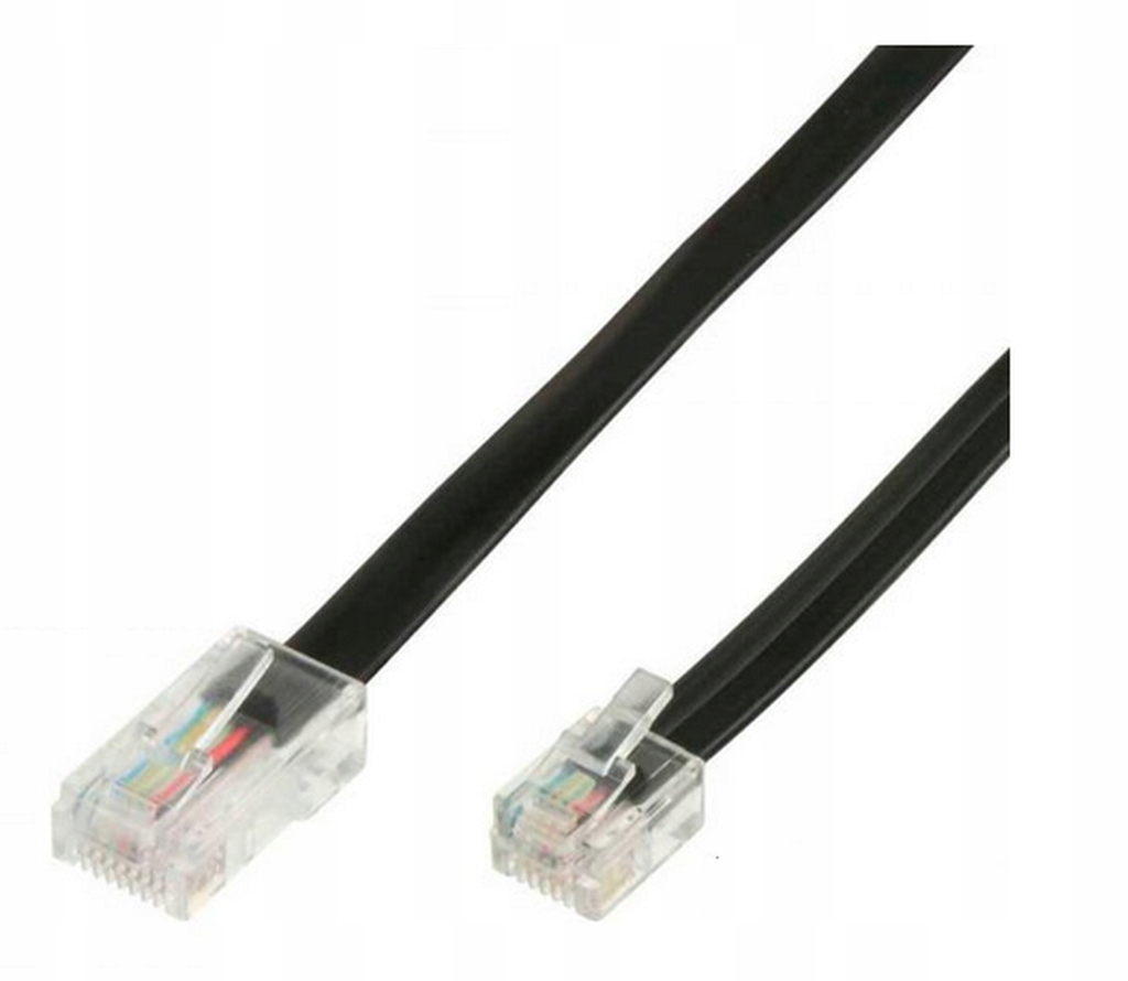 

Nowy Kabel Przejsciówka RJ11 Na RJ45 Czarny 3M