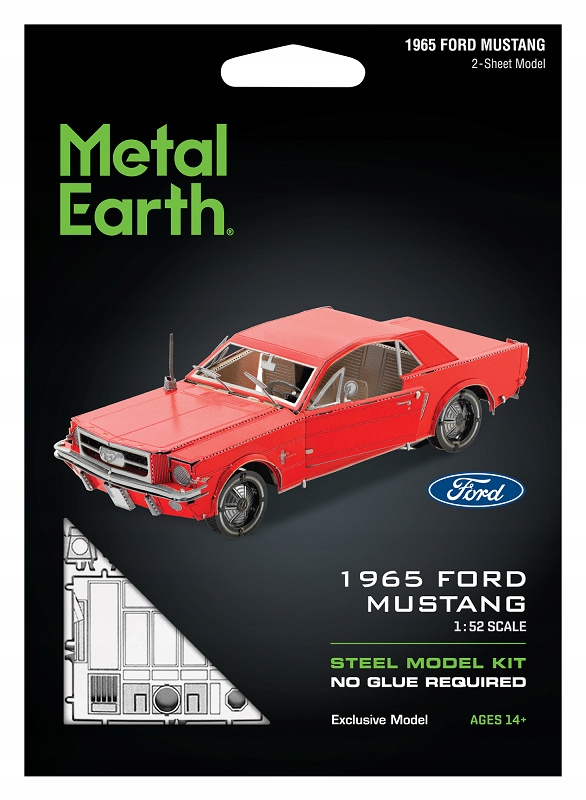 Metal Earth Ford Mustang 1965 Red Model Metalowy Wiek dziecka 14 lat +