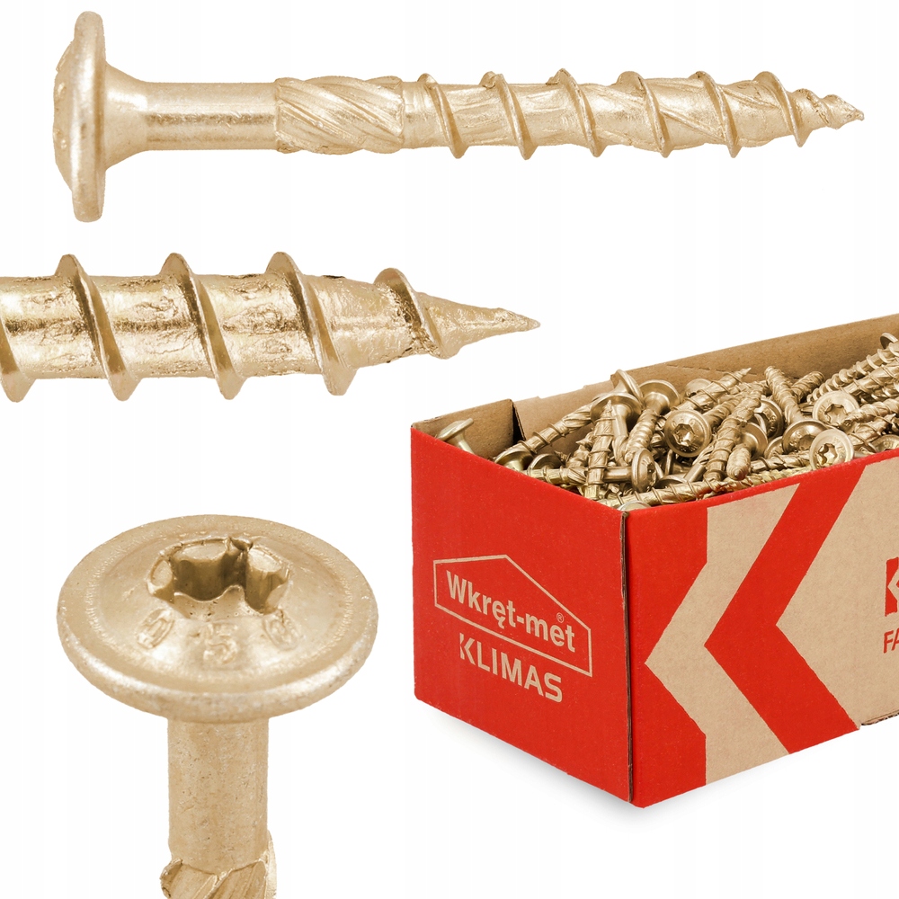 

Wkręty Ciesielskie Talerzowe Drewna Torx 6x50