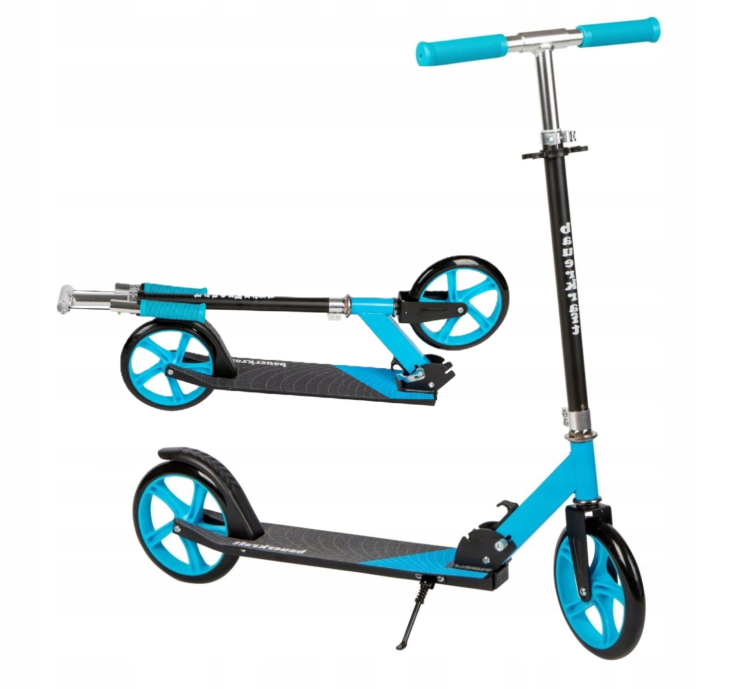 Hulajnoga Składana Regulacja Wysokości 85,5-95,5CM Koła 200MM Niebieski