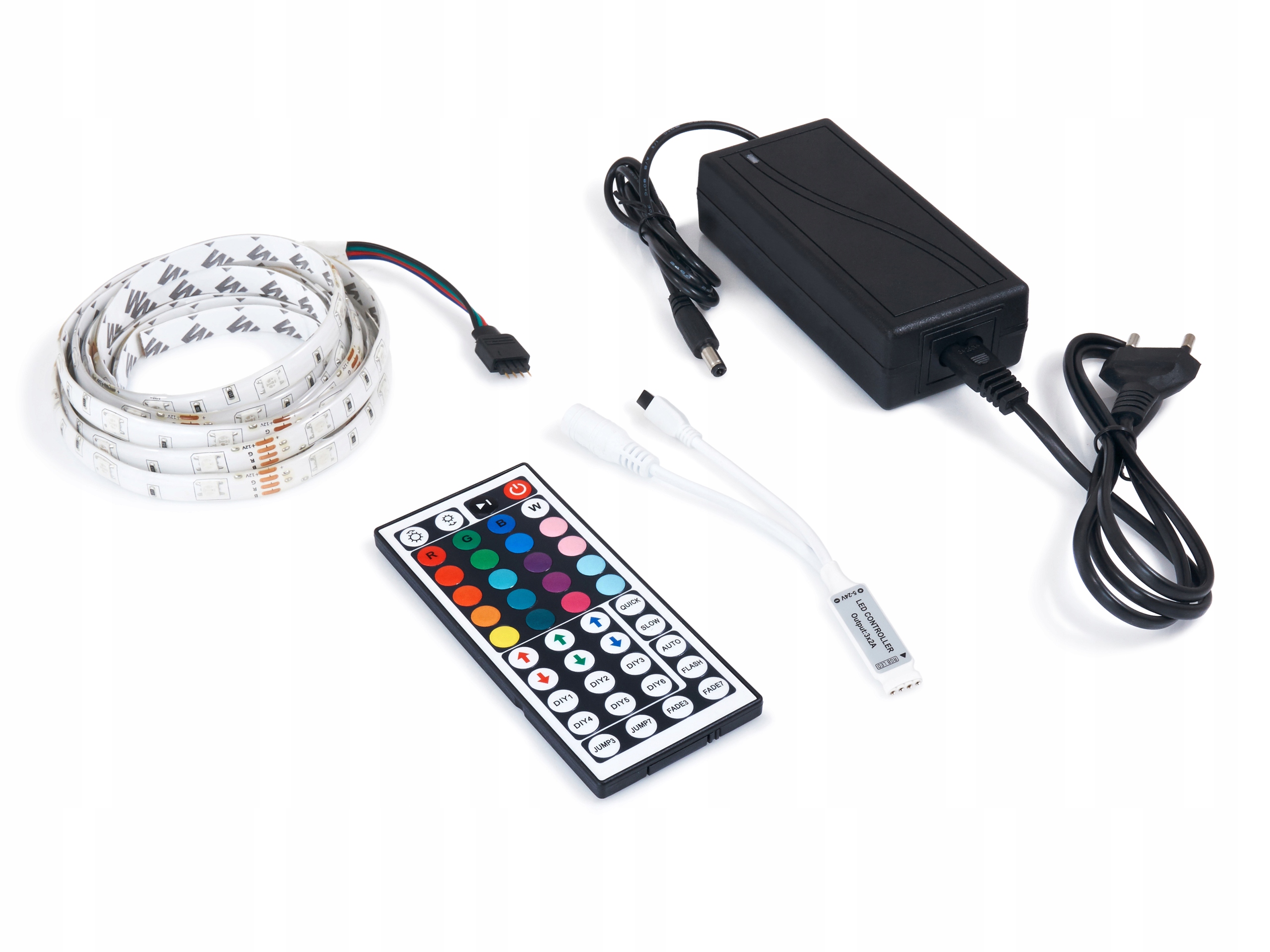 

Taśma Led Rgb Wodoodporna 5M Pilot Zasilacz