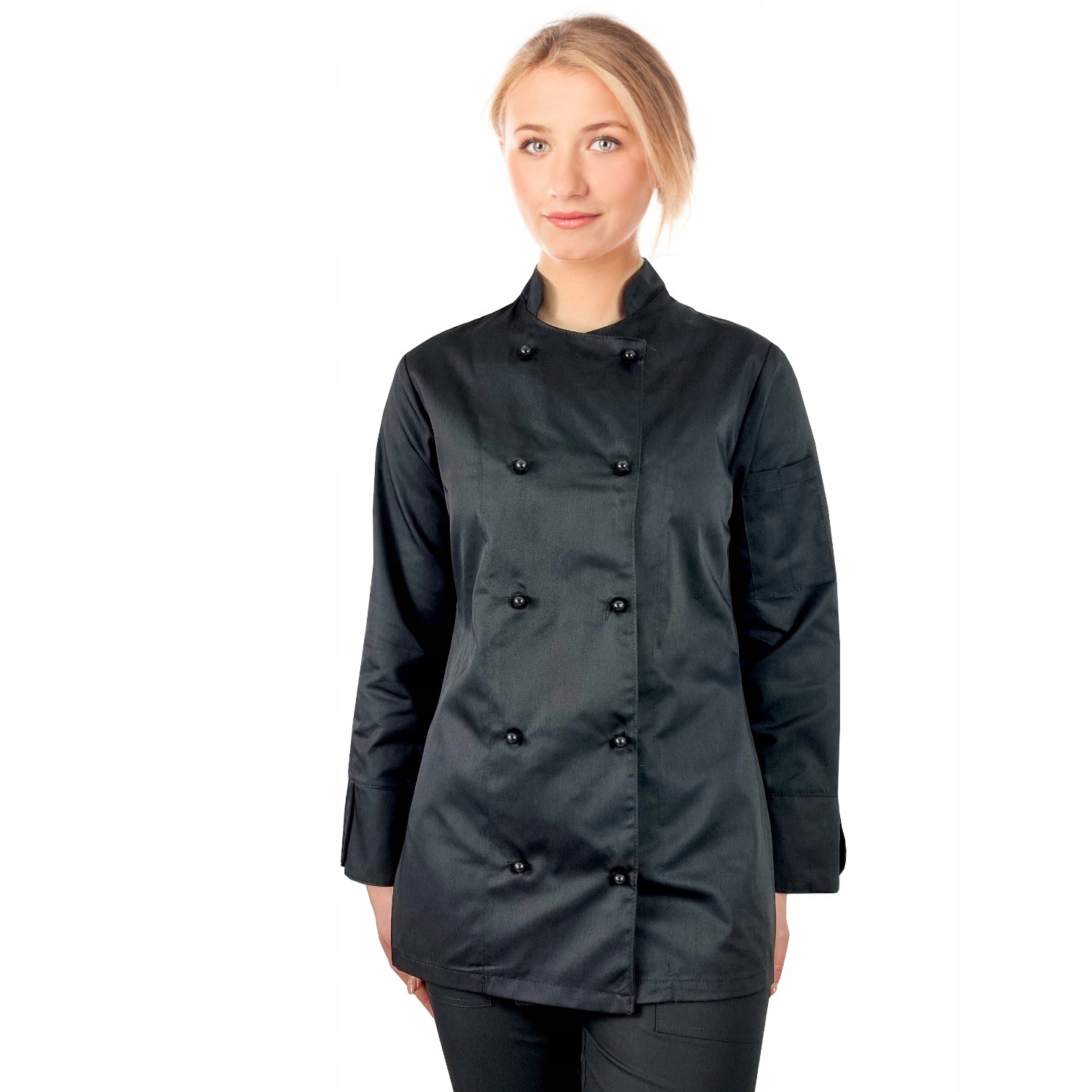 

Bluza kucharska Czarna, damska,rękaw długi roz.L