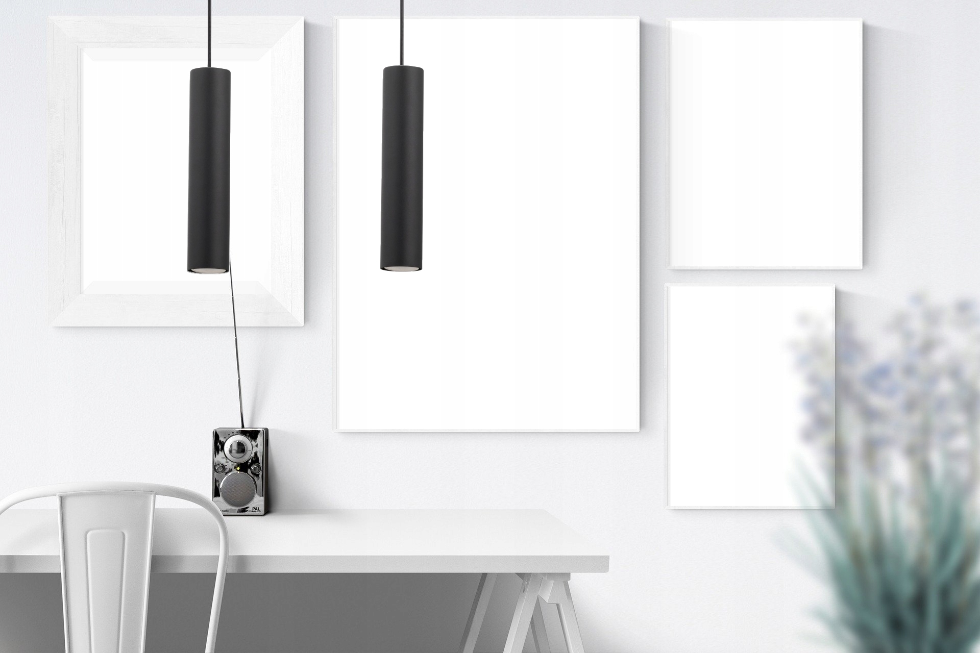 Lampa Wisząca Żyrandol Metalowe Tuby Led GU10 Marka inna