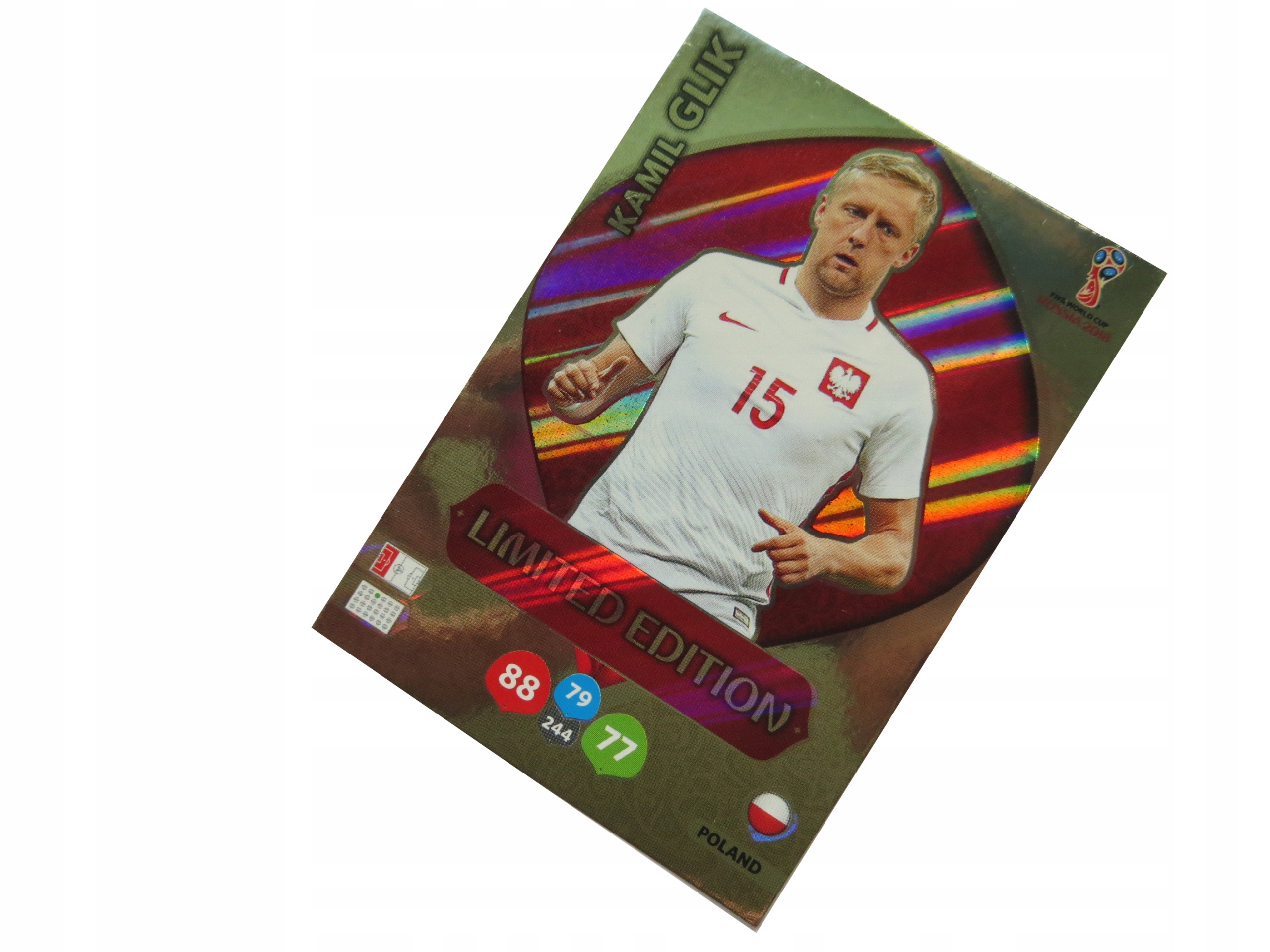 Panini World Cup Russia 2018 Karty Piłkarskie Limited Kamil Glik Polska