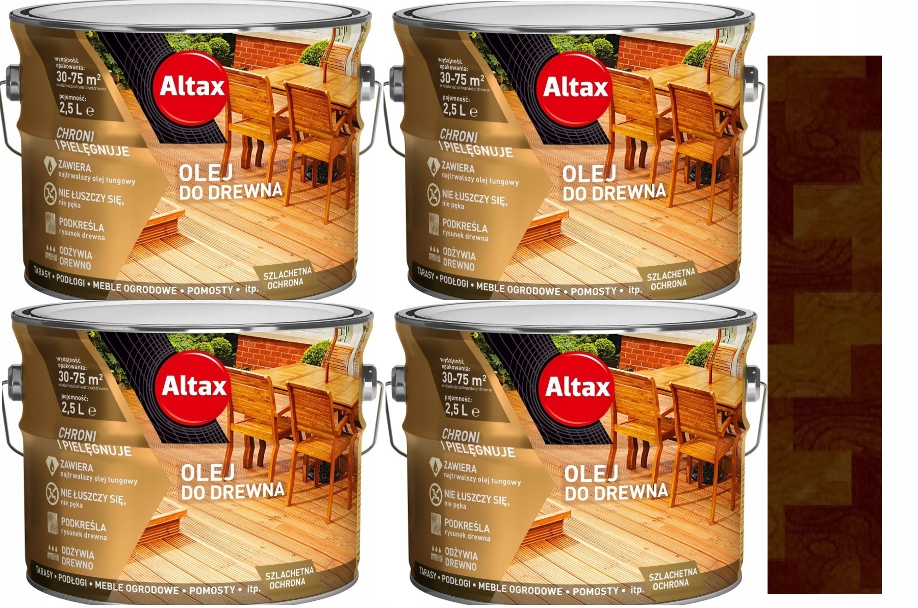 

Altax Zestaw Olej Do Drewna Palisander Angiel. 10L