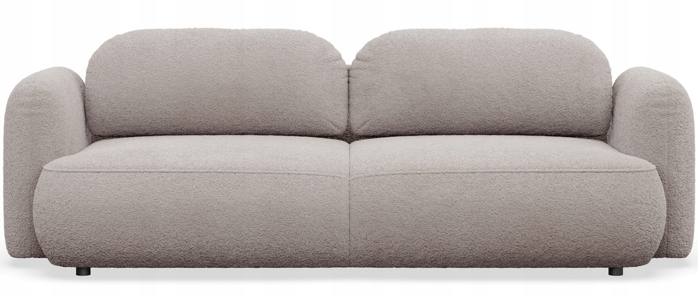 Rozkládací třímístná pohovka Tvoya šedobéžová boucle