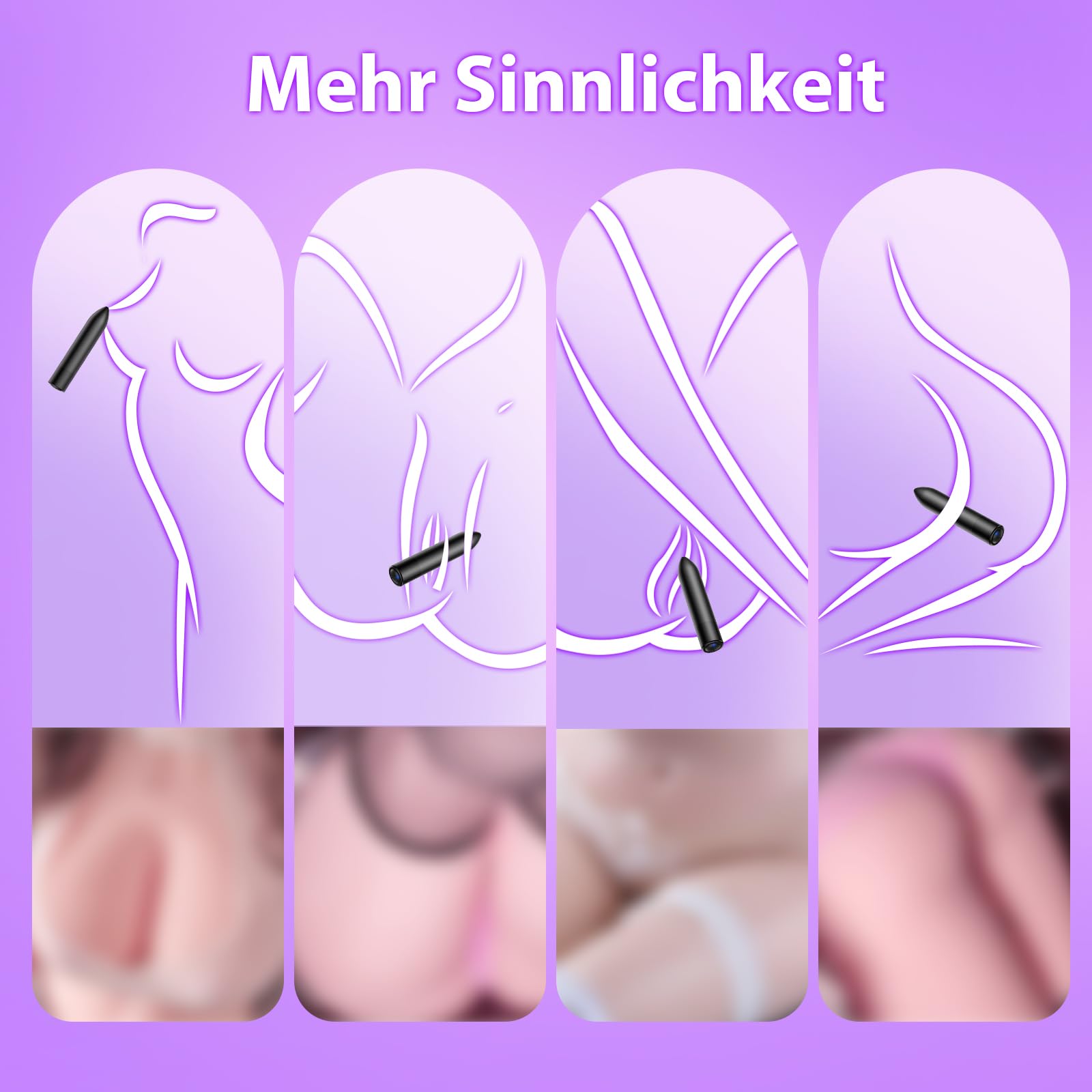 MINI VIBRATION Wibrator Dla Kobiet 10 Trybów Cichy G-punkt Klitoris — miniatura 3