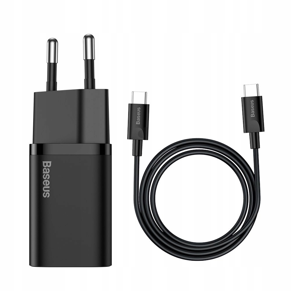 Baseus Si szybka ładowarka sieciowa Qc 3.0 Pd 25W 3A kabel Usb C 3A