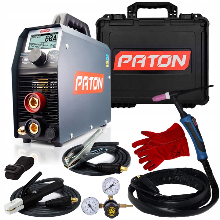 Spawarka Inwertorowa Tig Hf Mma 200A Paton StandardTIG 200 DC 230V Zestaw