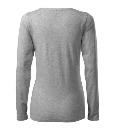 KOSZULKA damska SLIM 139 XL - Krój Slim-fit Ciemnoszara Rozmiar XL