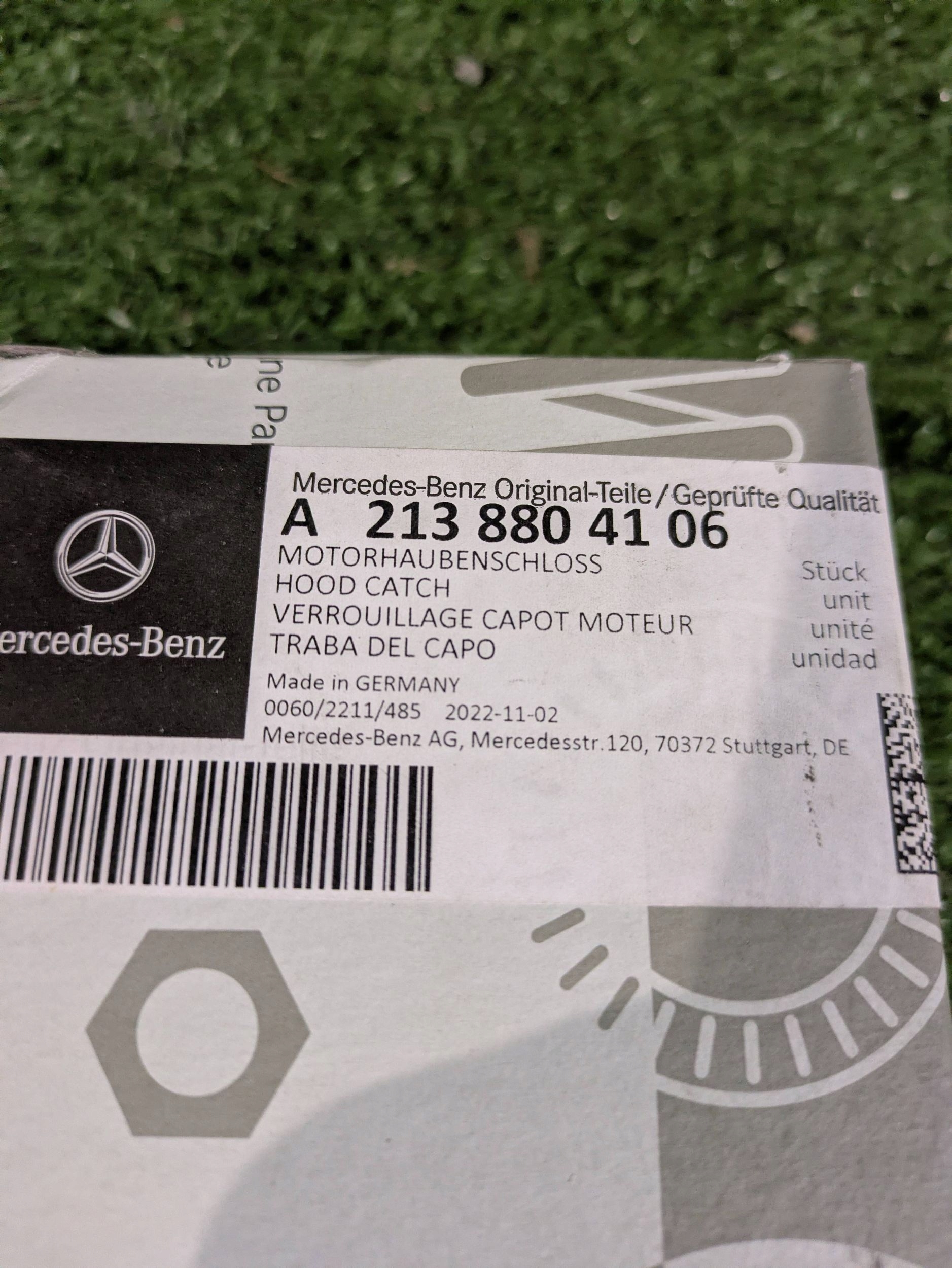 bonnet latch lock MERCEDES W213