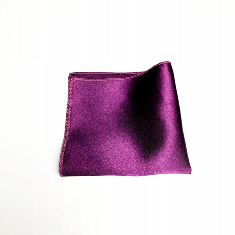 Fioletowa poszetka gładka do garnituru