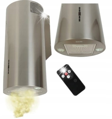 Okap kuchenny kominowy Maan Tuba Elba 2 W 731 Satyna Przyścienny Pilot