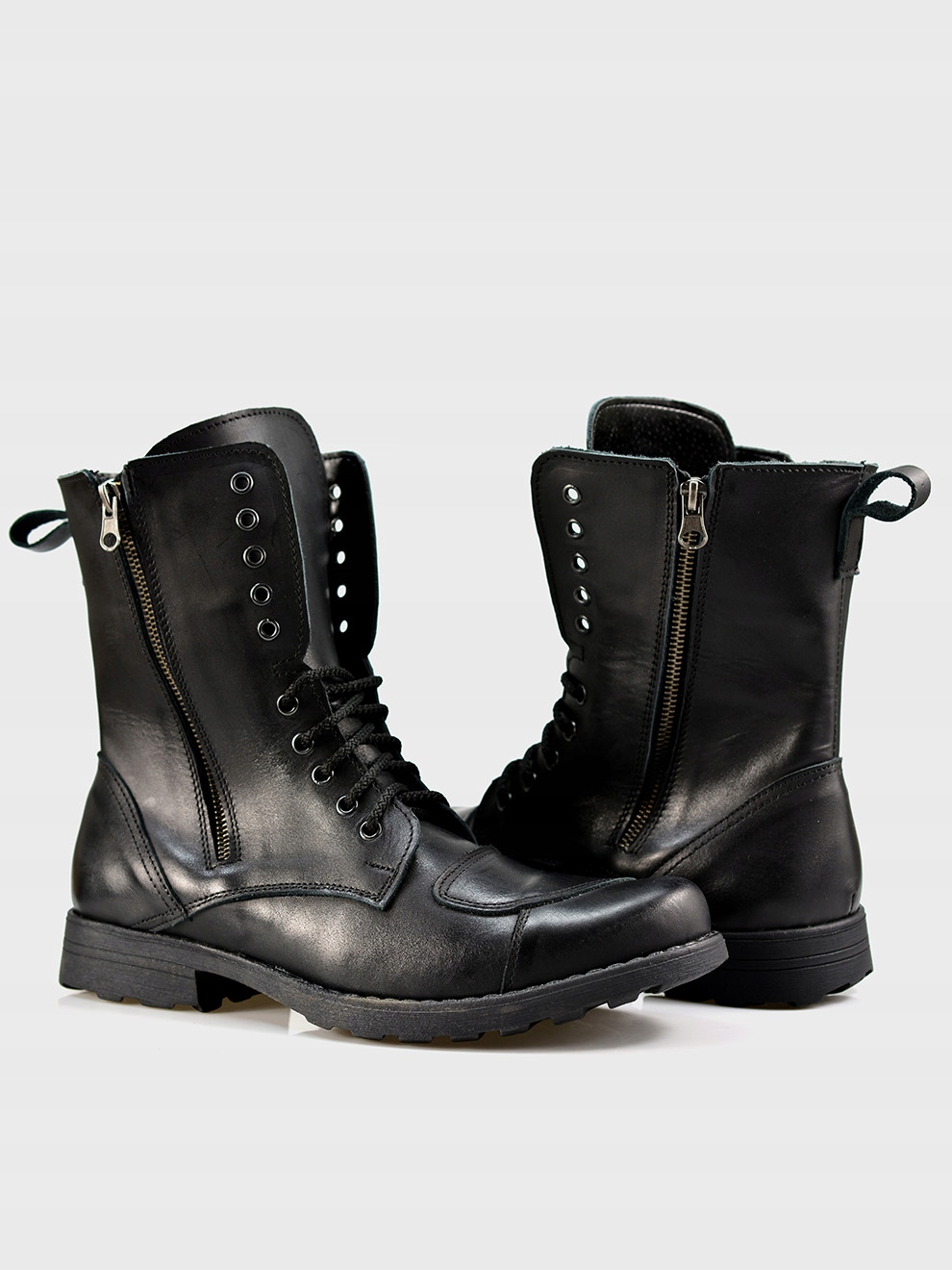 Skórzane Buty Motocyklowe All Ride Hunter cz 44 Rozmiar 44