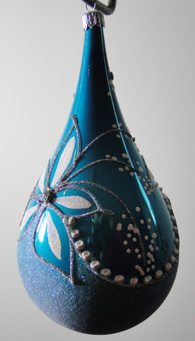 vánoční baňky 3ks Ornament Slzička DK0150