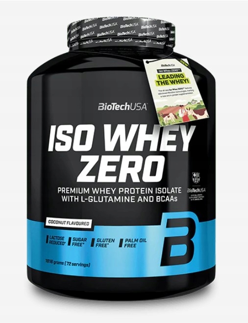 Proteinový Izolát Bez Laktózy Iso Whey Zero 1816G Kokos Biotech Usa
