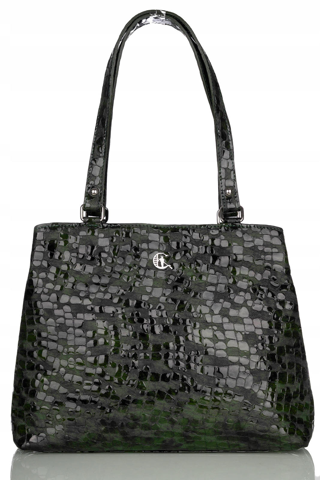 Dámská kožená kabelka elegantní, pevná a z pevné polské lícové kůže