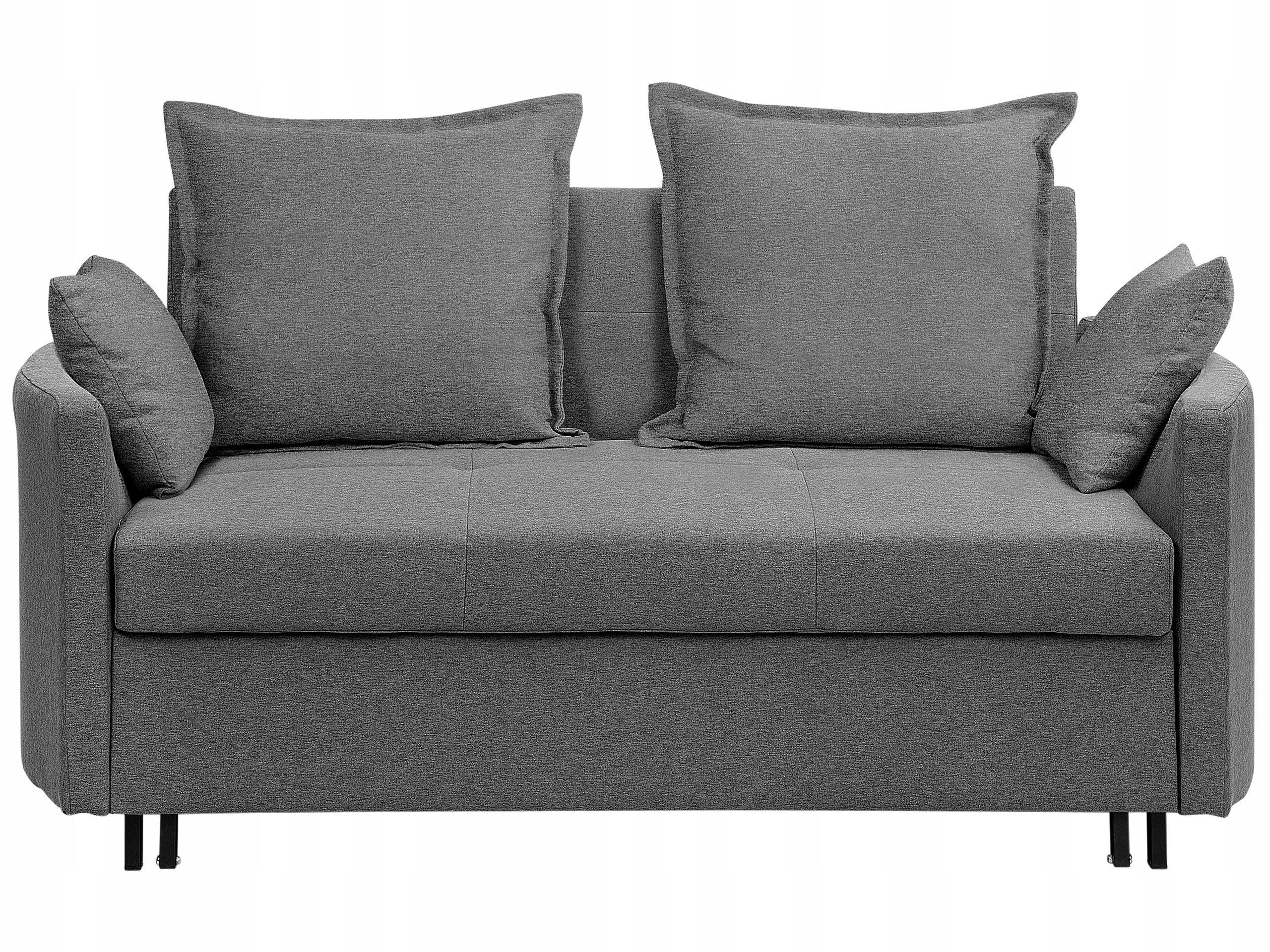 Sofa rozkładana kanapa szara funkcja spania
