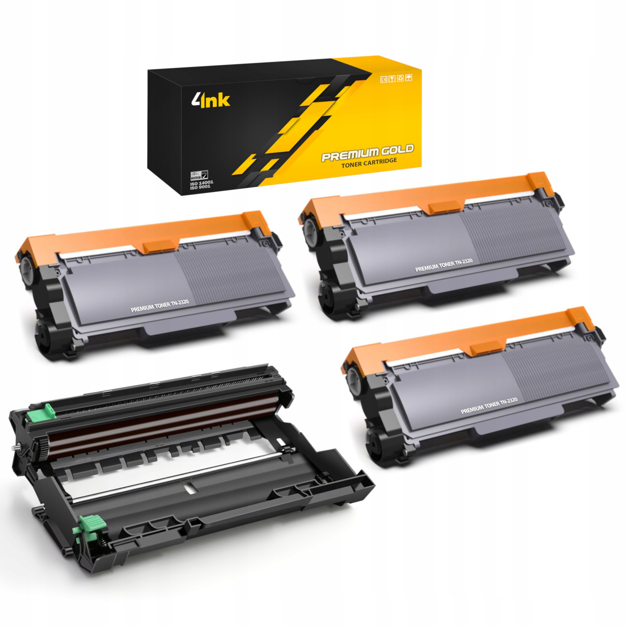 3x Toner TN-2320 XL Buben Pro Brother HL-L2300D MFC-L2700DW DCP-L2520DW