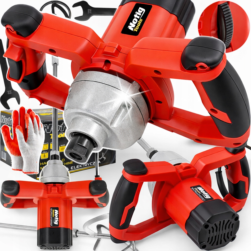 Mieszadło Elektryczne Mieszarka Do Zapraw Kleju Betonu Farby Tynku Gipsu