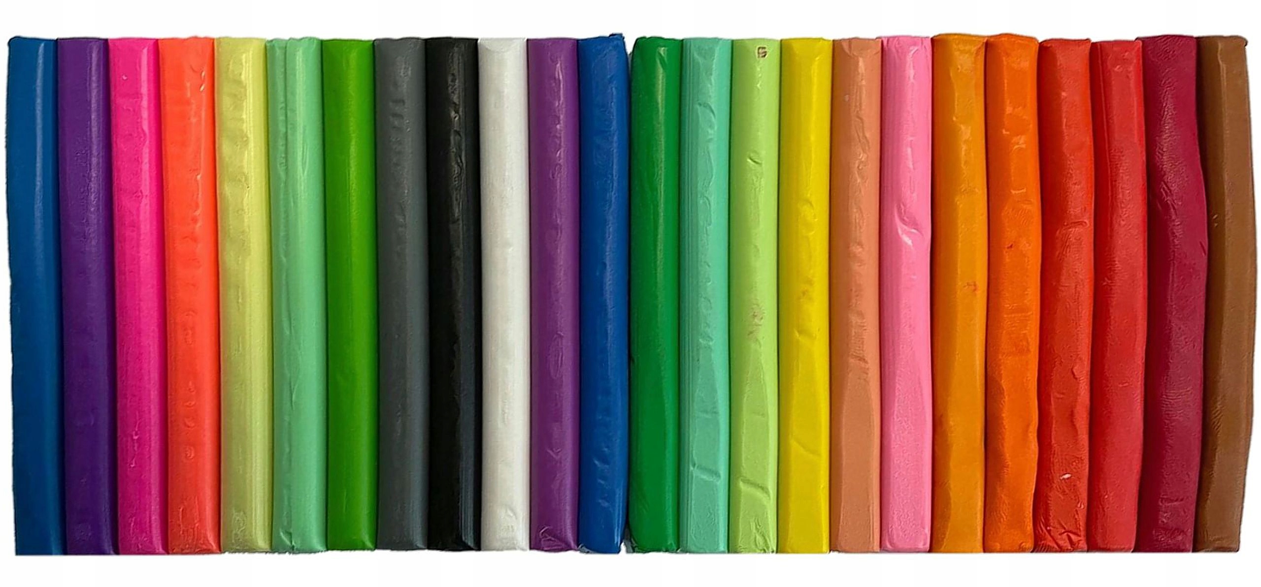 KIDEA PLASTELINA SZKOLNA 24 ŻYWE KOLORY NEONOWA Kod producenta PMIX24KA