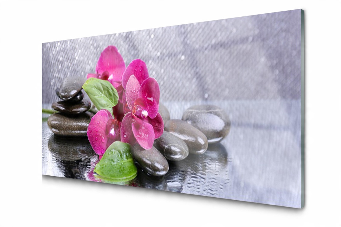 

Panel szklany Płytka Kwiat Płytka 100x50
