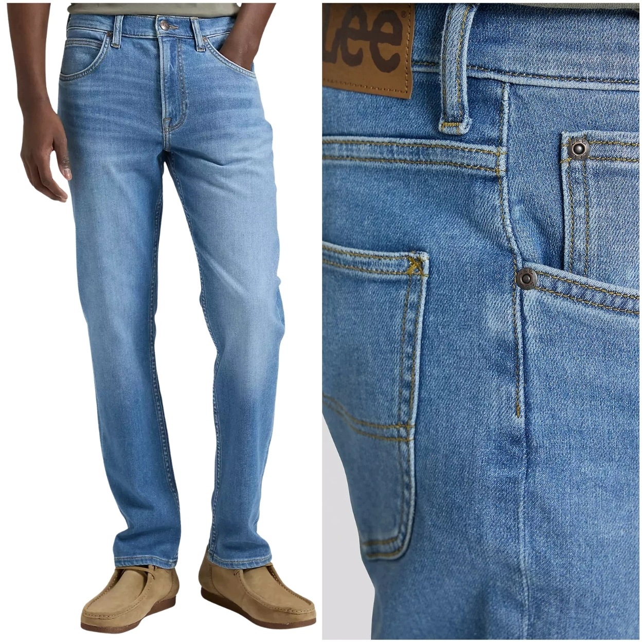 Lee Brooklyn Trinity Lightweight jednoduché klasické džínové kalhoty W32 L32
