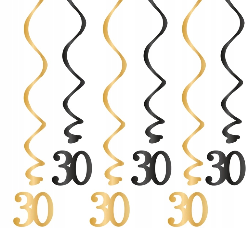 

Świderki Dekoracje Na 30 Urodziny Gadżety 6szt.