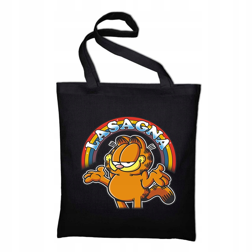 

Torba Eco Czarna Na Prezent Lasagna Garfield 01