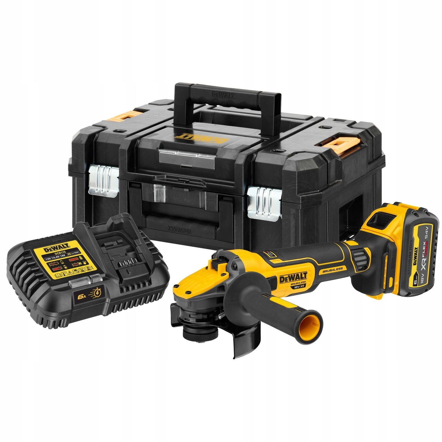 Szlifierka kątowa akumulatorowa Dewalt Xr Flexvolt 54V 125mm 6Ah DCG409T1
