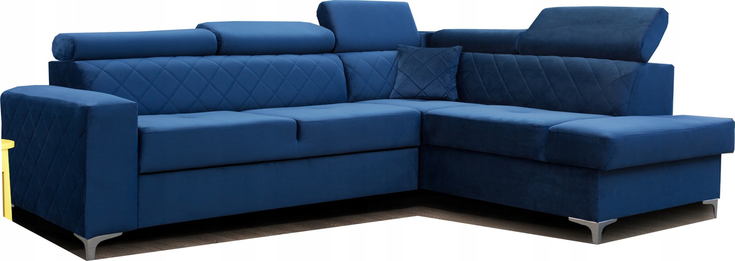 Narożnik GOLDEN duży nowoczesny rogowy glamour