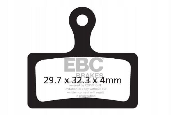Klocki rowerowe Ebc CFA614R (półmetaliczne) Shimano Slx Xt Xtr