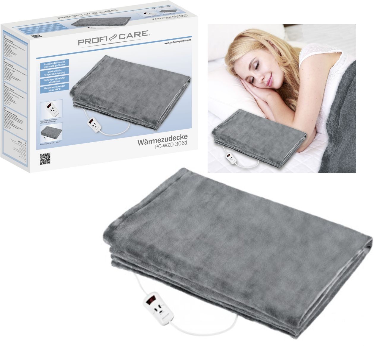 Duży Koc Elektryczny Grzewczy Mata Grzewcza Pilot