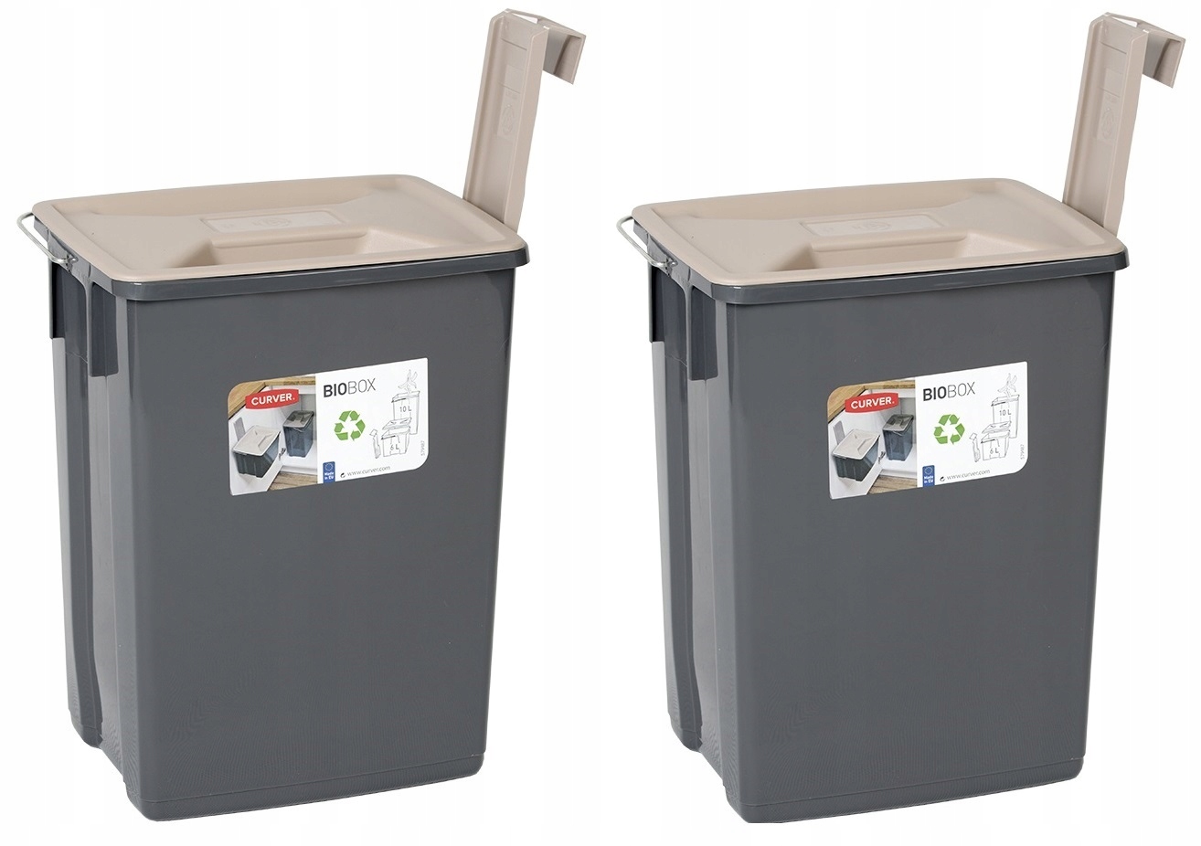 

2X Kosz Pojemnik Odpady Organiczne Śmieci Curver
