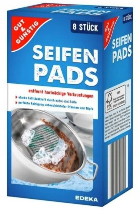 

Edeka Seifenpads zmywaki przypalenia 8szt Niemcy
