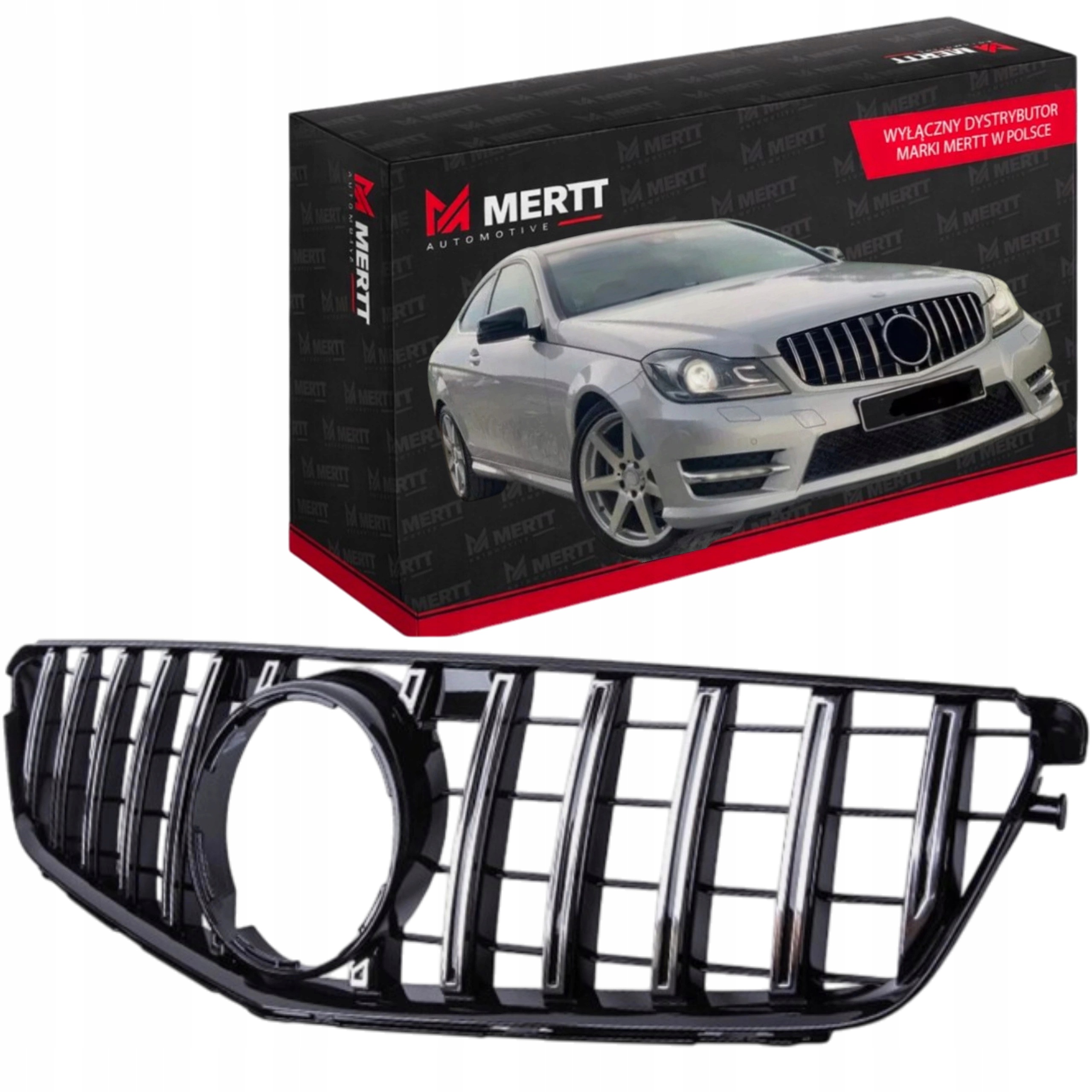 Gril Přední Atrapa Nárazníku Mercedes W204 07- Panamericana Chrom