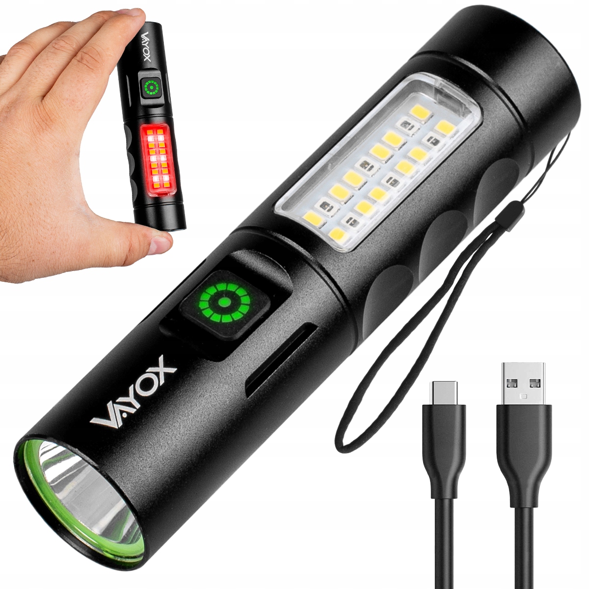Latarka klasyczna Vayox 250 lm Led